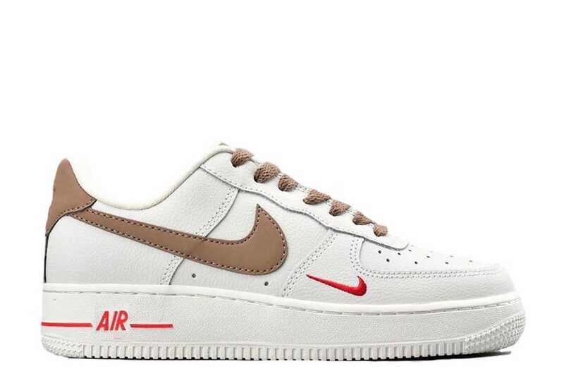  Nike Air Force 1 Mid White Brown 