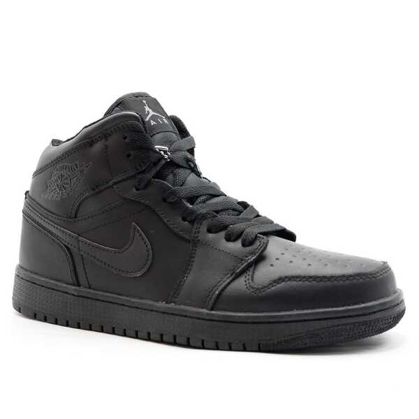 Nike Air Jordan 1 Retro Черные с мехом