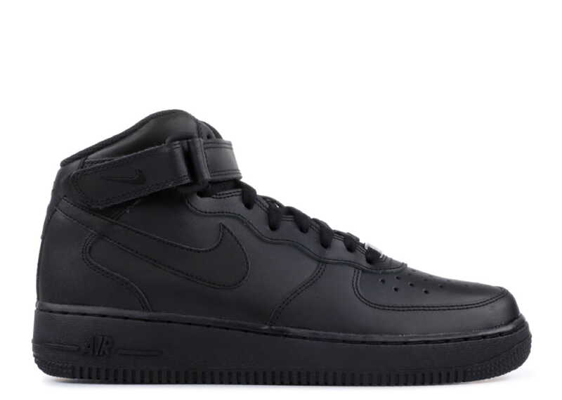 Nike Air Force Mid Black/Черные