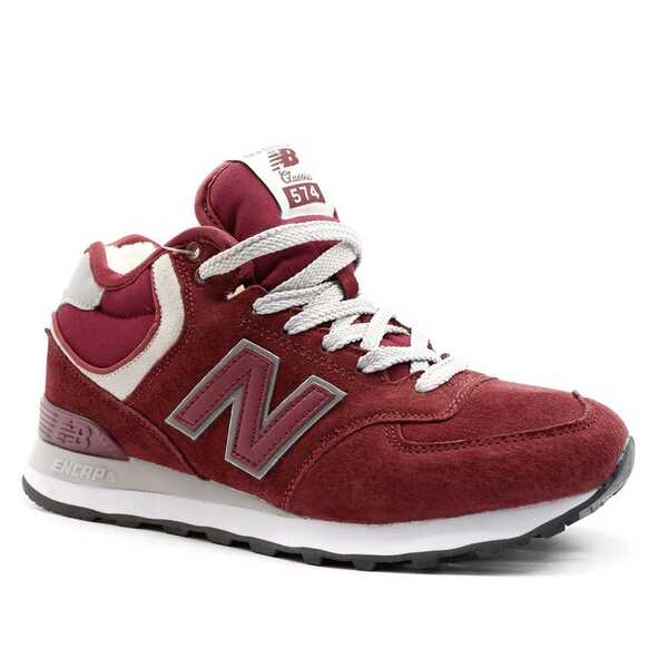 New Balance 574 Mid Красные с мехом