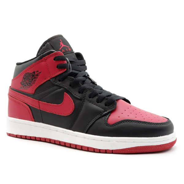 Nike Air Jordan 1 Retro Черно-красные с мехом